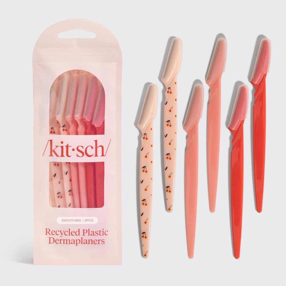 Assorted Cherry Blossom Recycled Plastic Dermaplaners 6pc Set
